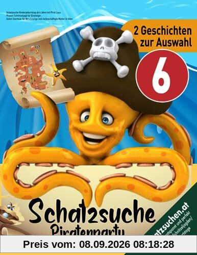 Schatzsuche Kindergeburtstag ab 6 Jahre mit Pirat Lucy: Piraten Schnitzeljagd für Einsteiger. Sofort Startklar für Berufstätige und vielbeschäftigte Mütter & Väter. (Bravo Schatzsuche)