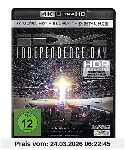 Independence Day (+ 4K Ultra HD Bluray) [Blu-ray]