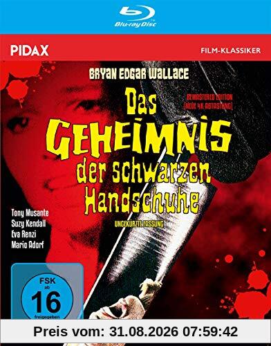 Bryan Edgar Wallace: Das Geheimnis der schwarzen Handschuhe - Remastered Edition / Spannender Gruselkrimi mit Starbesetzung + Bonusmaterial (Pidax Film-Klassiker) [Blu-ray]