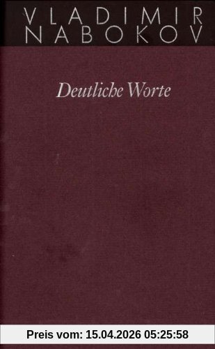 Gesammelte Werke. Band 20: Deutliche Worte: Interviews - Leserbriefe - Aufsätze: BD 20