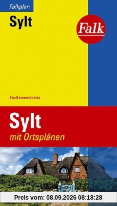 Falk Stadtplan Extra Standardfaltung Sylt 1:40 000