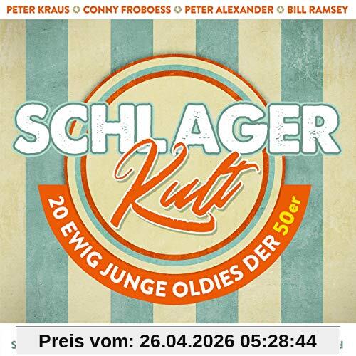 Schlager Kult -20 Ewig Junge Oldies der 50er; incl. Siebenmal in der Woche; Diana; Charly Brown; Der lachende Vagabund; Die Gitarre und das Meer; Arrivederci Roma; Tiritomba; Sugar Baby
