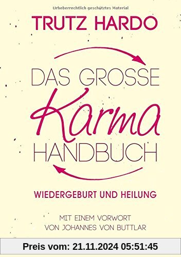 Das grosse Karmahandbuch: Wiedergeburt und Heilung