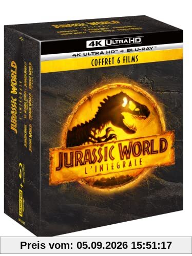 Jurassic Park-L'Intégrale [4K Ultra HD + Blu-Ray]
