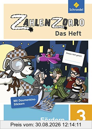 Zahlenzorro - Das Heft: Förderheft 3