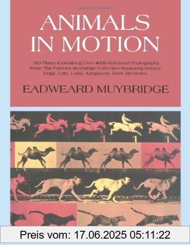 Binding : Gebundene Ausgabe, Label : Dover Pubn Inc, Publisher : Dover Pubn Inc, NumberOfItems : 1, medium : Gebundene Ausgabe, numberOfPages : 416, publicationDate : 1967-01-01, authors : Eadweard Muybridge, publishers : Brown, Lewis S., languages : english, ISBN : 0486202038