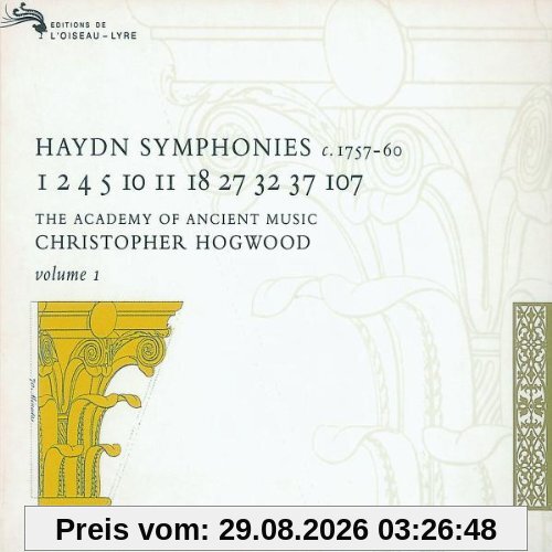 Christopher Hogwood Die Sinfonien Vol. 1