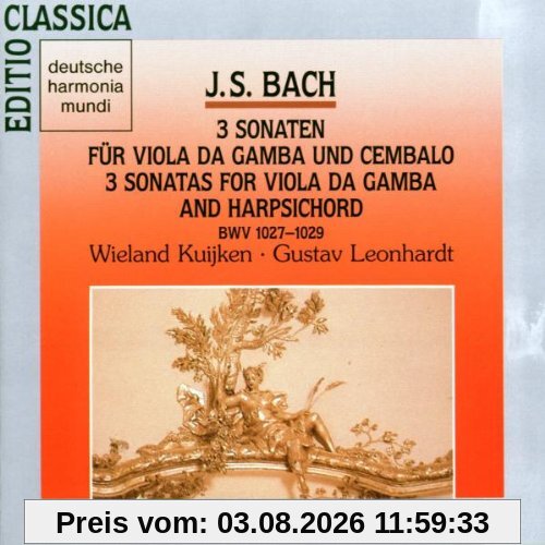 G. Leonhardt Bach, Viola Da Gamba Sonaten (3)