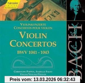 Christoph Poppen Edition Bachakademie Vol. 125 (Violinkonzerte Bwv 1041-1043)