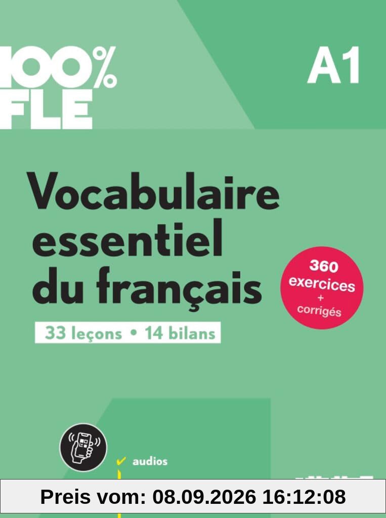 Vocabulaire essentiel du français A1 : 33 leçons, 14 bilans