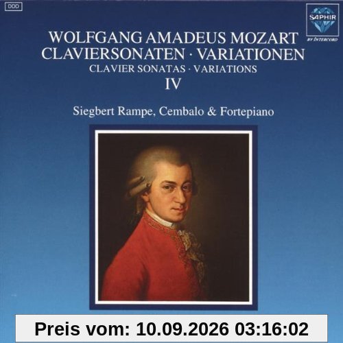 Mozart: Claviersonaten - Variationen - Vol. IV - Sonata F-Dur - Adagio h-Moll - 9 Variationen - Phantasia c-Moll - Sonata c-Moll