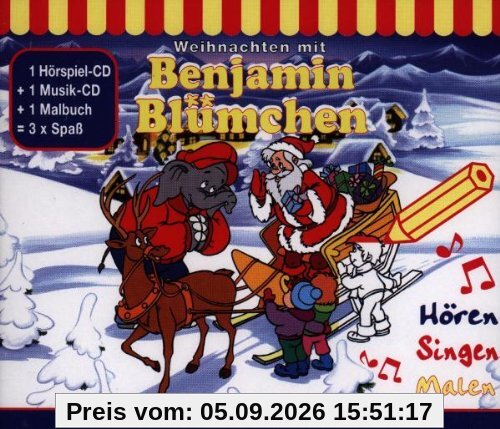 Benjamin Blümchen - Weihnachten (mit Malbuch)
