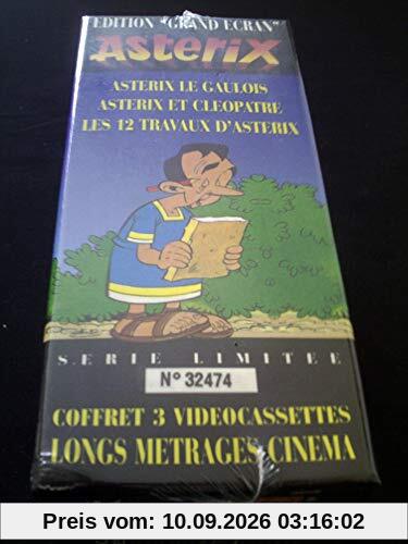 Coffret Astérix : Astérix le gaulois / Astérix et Cléopâtre / Les 12 travaux d'Astérix [VHS]