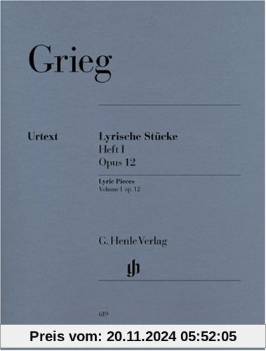 Lyrische Stücke Heft I, op. 12. Klavier: Klavier zu zwei Händen