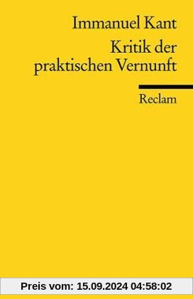 Kritik der praktischen Vernunft