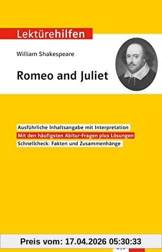Klett Lektürehilfen William Shakespeare, Romeo und Juliet: Interpretationshilfe für Oberstufe und Abitur