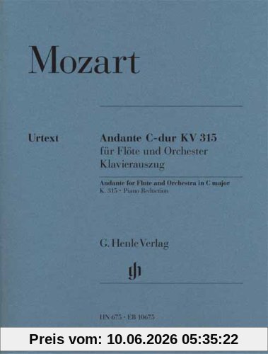 Andante C-Dur KV 315 Fl Orch. Flöte, Klavier