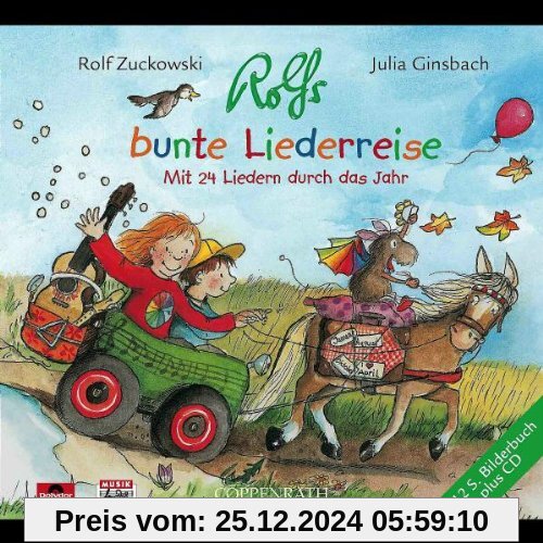 Rolfs Bunte Liederreise. Mit 24 Liedern durch das Jahr (+ 112 Seiten Bilderbuch)