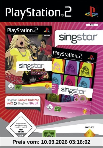 Singstar Doppelpack - Deutsch Rock-Pop Vol.2 + 80's UK [Software Pyramide]