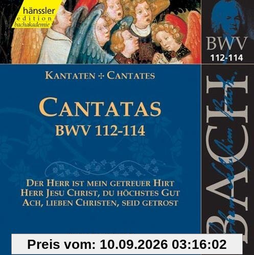 Edition Bachakademie Vol. 36 (Geistliche Kantaten BWV 112-114)