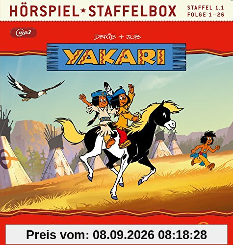 Yakari - Hörspiel Staffelbox - Staffel 1.1, Folge 1 bis 26 als mp3-CD - Die Original-Hörspiele zur TV-Serie