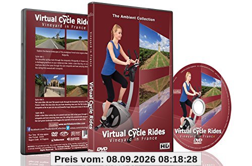 Virtuelle Fahrradstrecken – Weinberge in Frankreich – Für Indoor Radfahren, Laufband und Laufworkouts