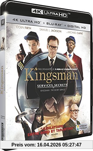 Kingsman : Services secrets [4K Ultra HD + Blu-ray + Digital HD]