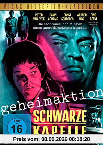 Geheimaktion Schwarze Kapelle - Spionagethriller mit Starbesetzung (Pidax Film-Klassiker)
