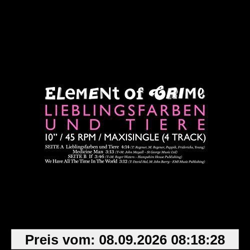 Lieblingsfarben und Tiere (Single-Vinyl inklusive 3 Coversongs) [Vinyl Single]