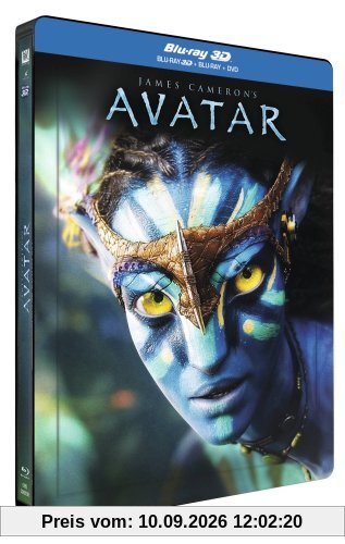 Avatar 3D Steelbook Limited Edition - Aufbruch nach Pandora mit Lenticular Blu-Ray+DVD Fr. Import mit deutsche Tonspur