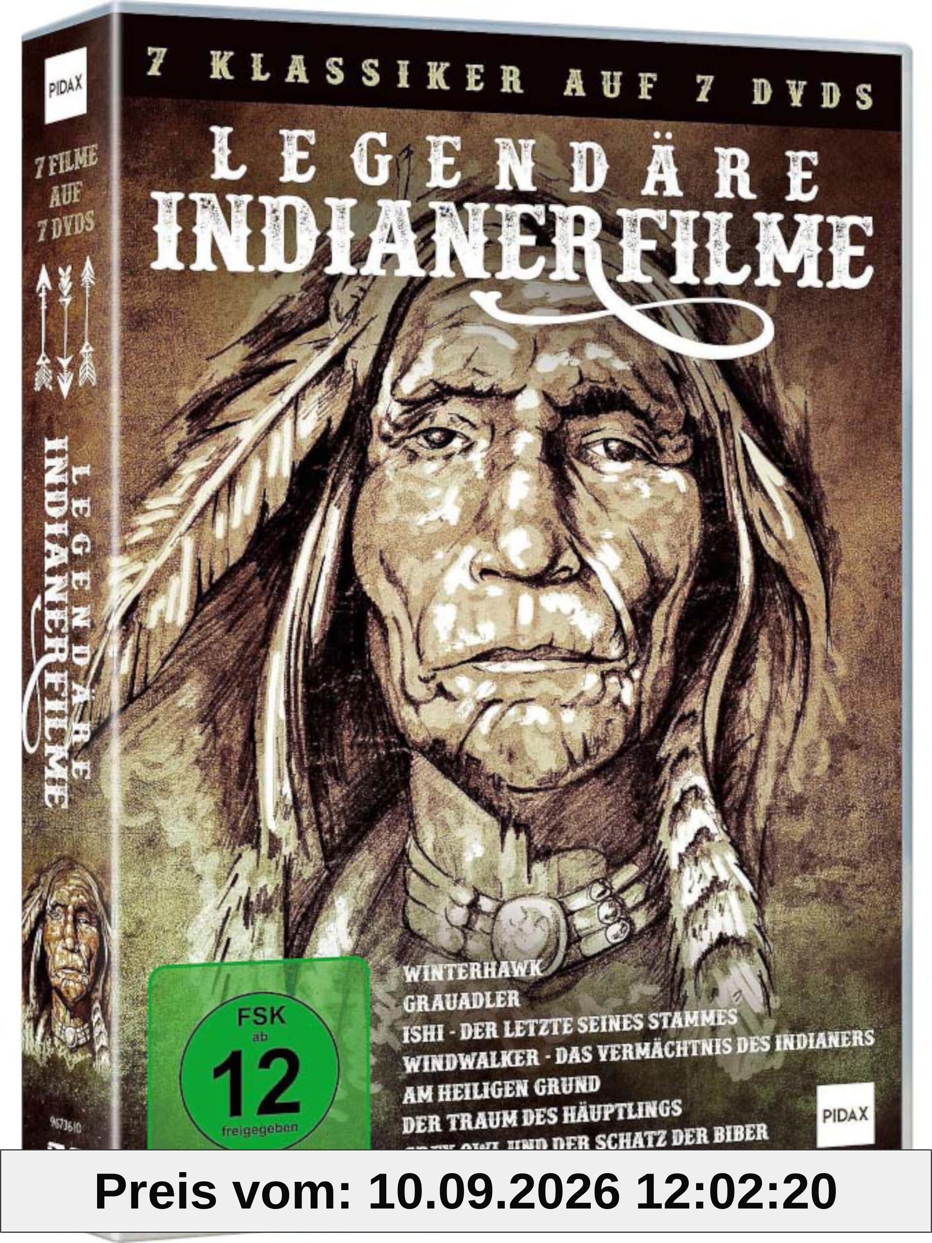 Indianer Filme Collection: Legendäre Indianerfilme - 7 Meisterwerke unvergesslicher Western Film Klassiker (Pidax Western-Klassiker) [7 DVDs] [Collector´s Edition]