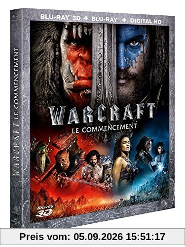 Warcraft : le commencement [Combo Blu-ray 3D + Blu-ray + Copie digitale]