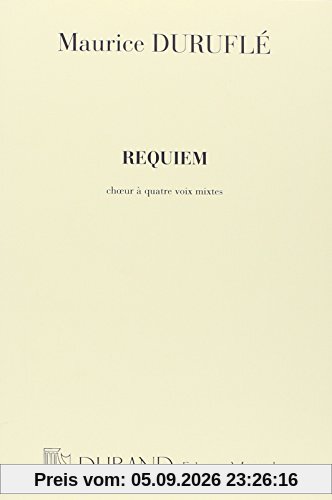 Requiem - Choeur à quatre voix mixtes