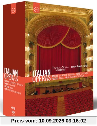 CILEA, PUCCINI, ROSSINI, VERDI (4 DVD Box) - Italienische Opern zum Sonderpreis