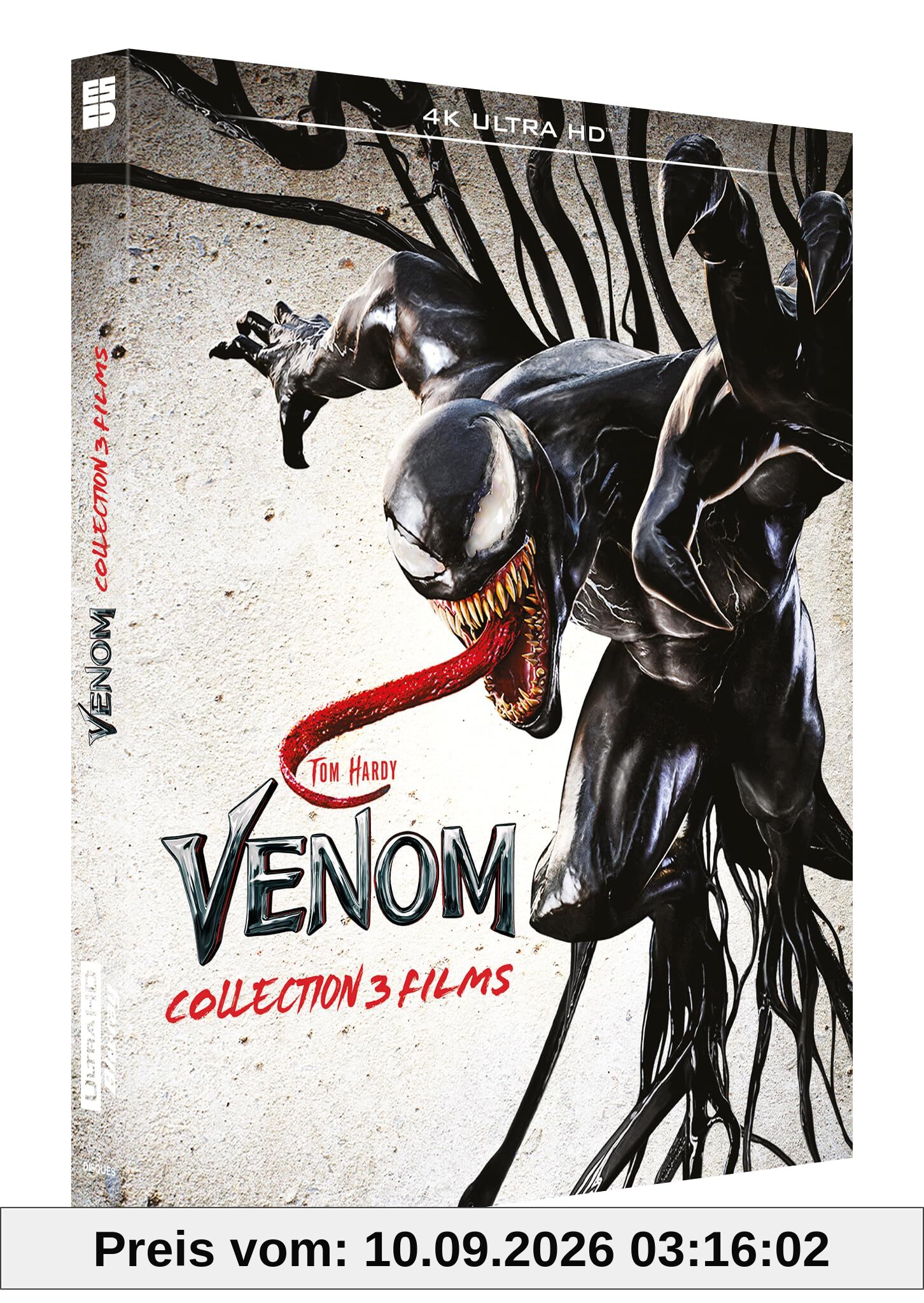 COFFRET VENOM - COLLECTION 3 FILMS : VENOM + VENOM : LET THERE BE CARNAGE + VENOM : THE LAST DANCE - 3 UHD