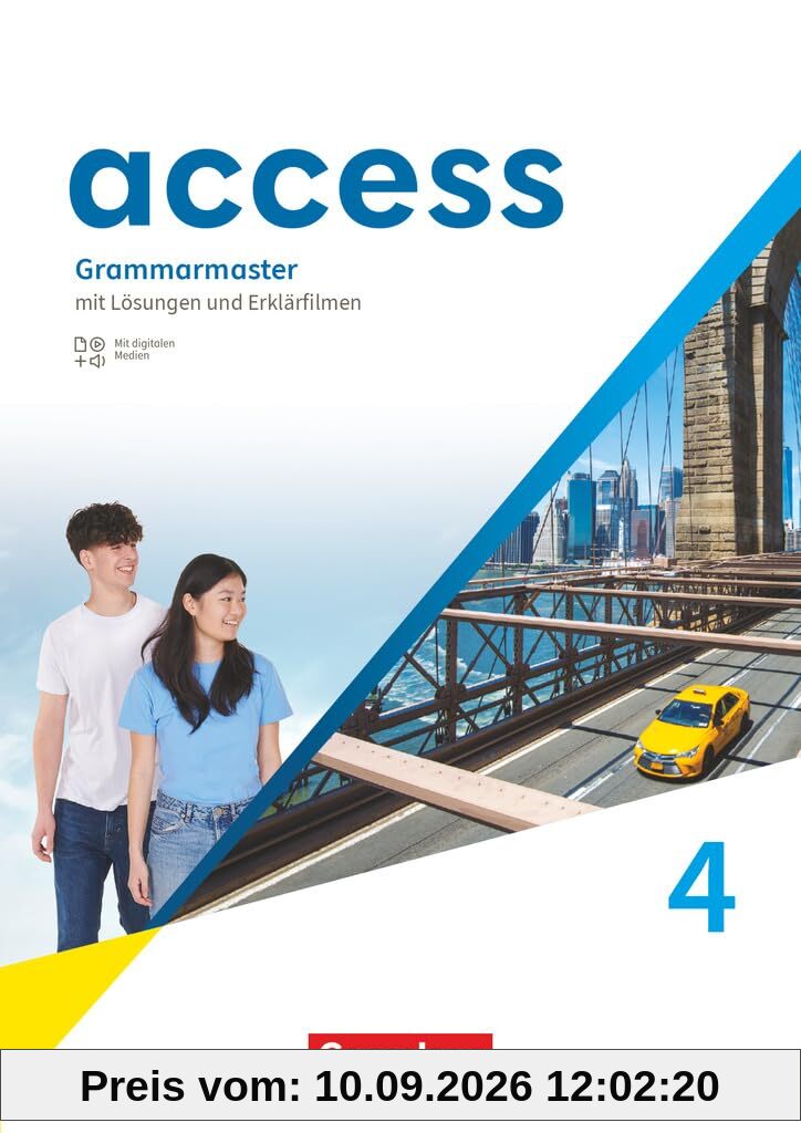 Access - Allgemeine Ausgabe 2022 - Band 4: 8. Schuljahr: Grammarmaster - Mit Lösungen und Erklärfilmen