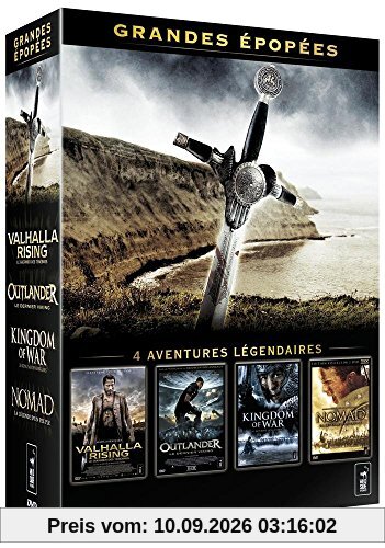 Grandes épopées - Coffret - Valhalla rising + Outlander + Kingdom of War + Nomad