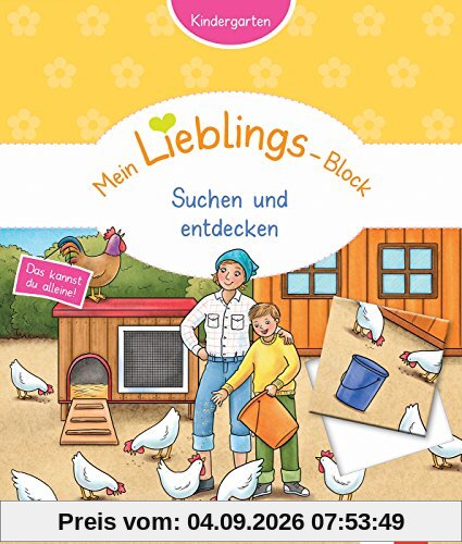 Klett Mein Lieblings-Block Suchen und entdecken: Kindergarten ab 3 Jahren. Das kannst du alleine!