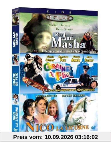 Coffret kids : mon ami masha ; graine de flic ; nico la licorne [FR Import]