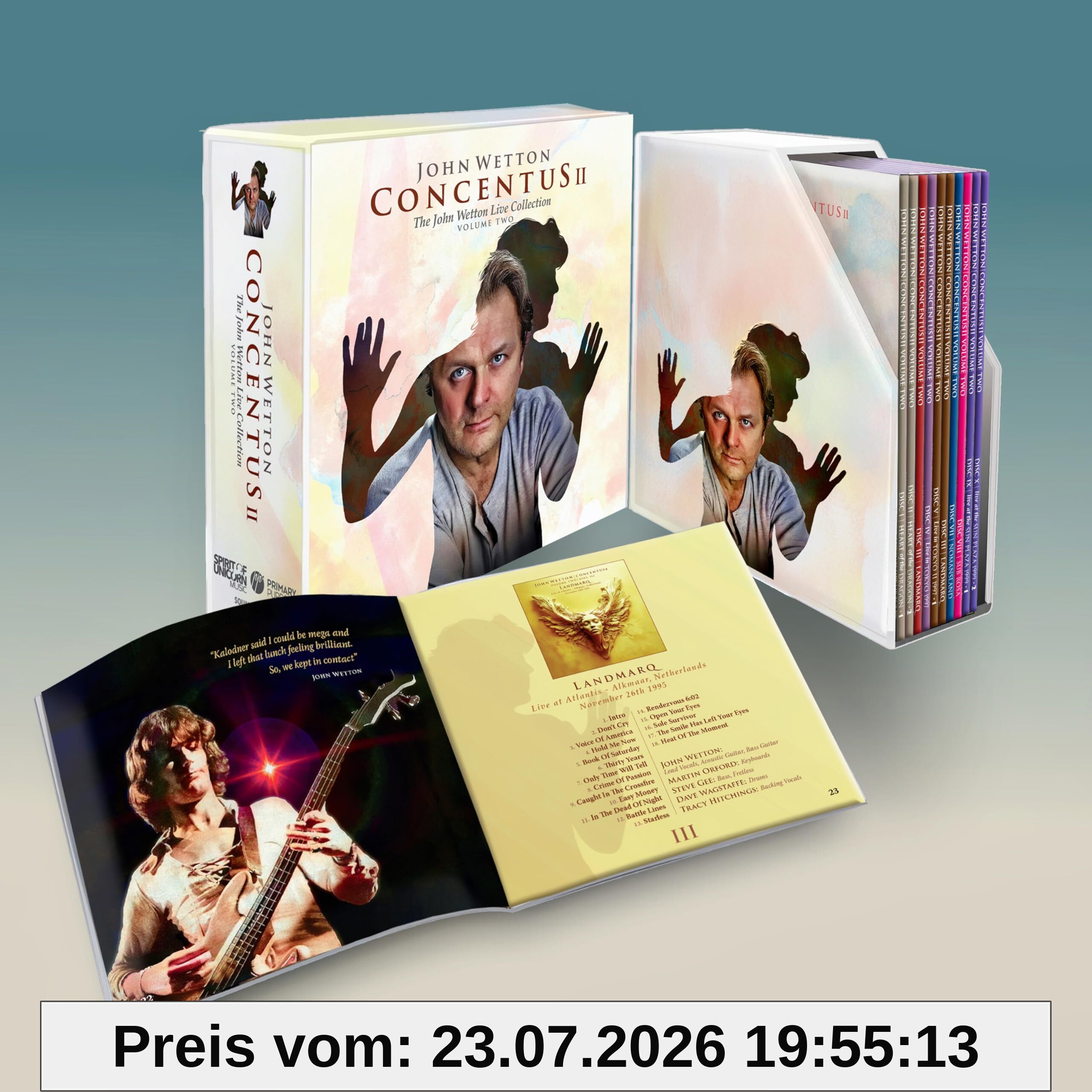 John Wetton Concentus Ii, The Live Collection Vol.2 (10cd Box)