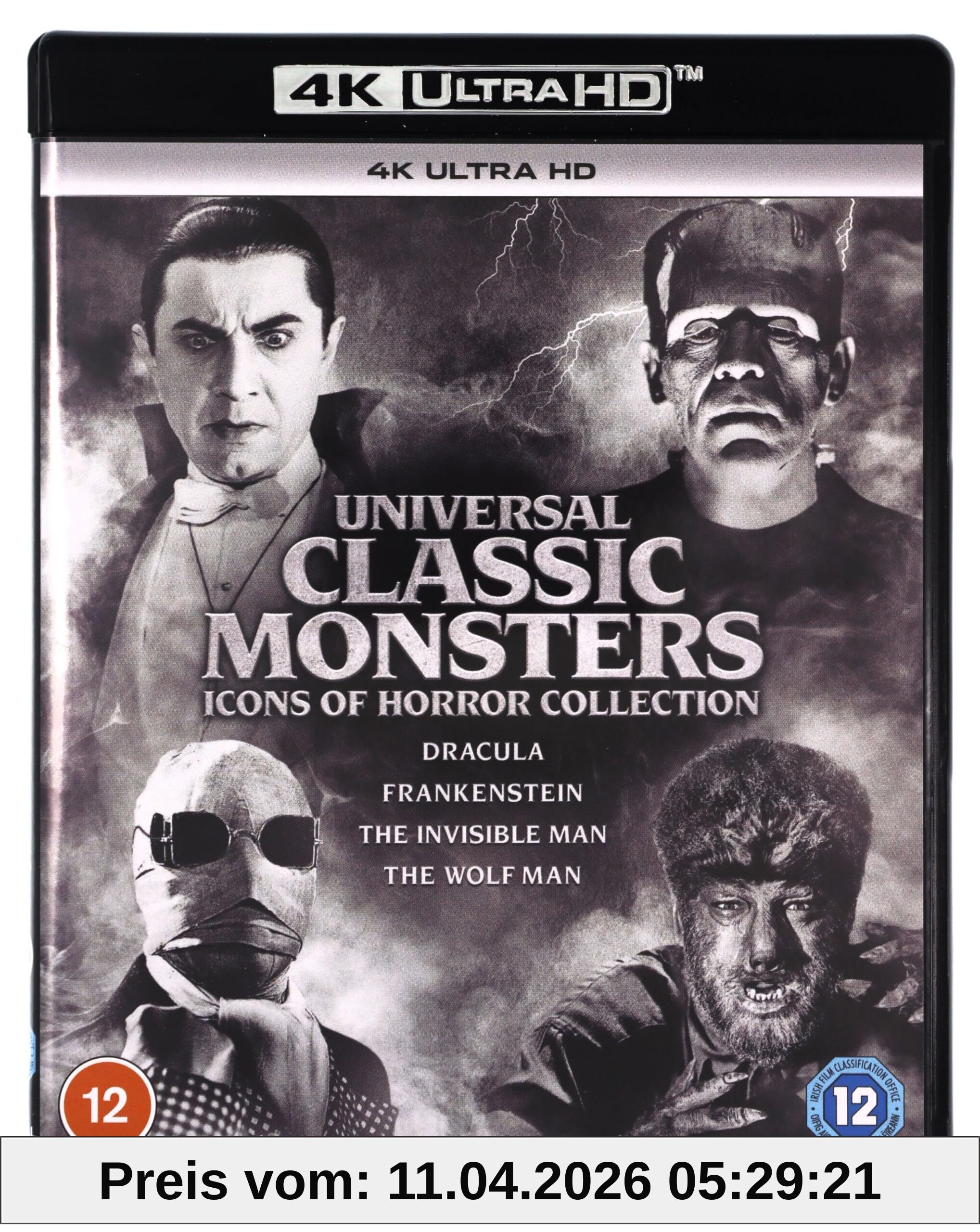 Universal Classic Monsters: Icons of Horror Collection [4K Ultra-HD] [] [Blu-ray] [2021] [Region Free]