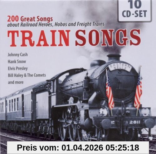 Train Songs - 200 Great Songs about Railroad Heroes, Hobos and Freight Trains from Johnny Cash, Hank Snow, Elvis Presley, amo!