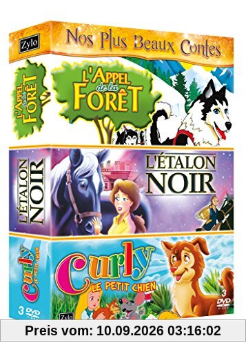 Coffret tri pack, vol. 7 : l'étalon noir ; l'appel de la forêt ; curly le petit chien [FR Import]