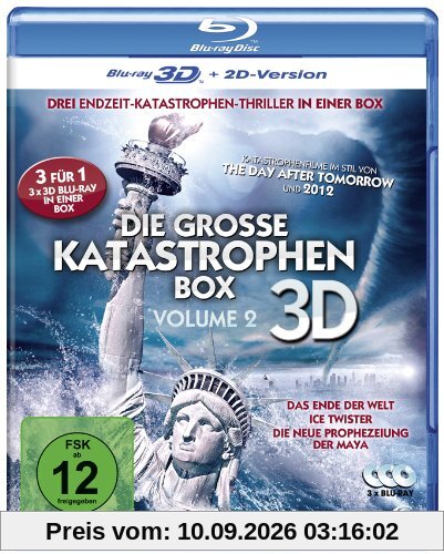 Die große Katastrophenbox 3D - Volume 2 - Boxset mit 3 3D Blu-rays: Das Ende der Welt, Ice Twister, Die neue Prophezeiung der Maya [3D Blu-ray + 2D Version]