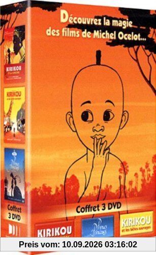 Coffret 3 DVD Michel Ocelot :kirikou et la sorcière ; kirikou et les betes sauvages ; princes et princesses [FR Import]