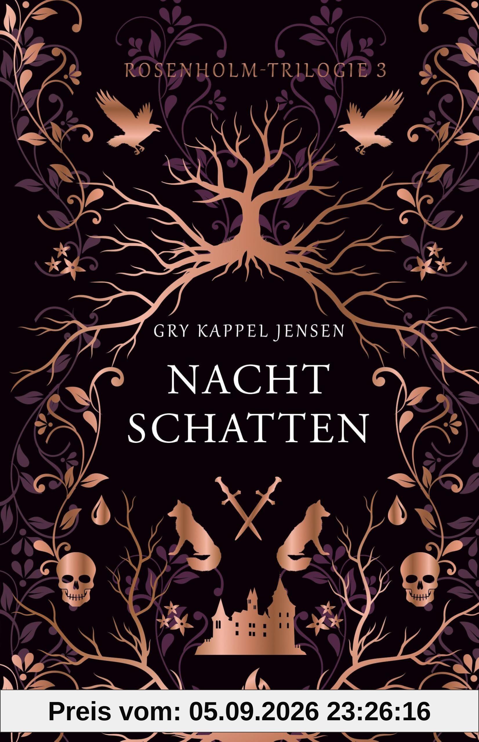 Nachtschatten - Rosenholm-Trilogie (#3): Das packende Finale der Dark Academia-Erfolgstrilogie „Rosenholm +++ Jetzt als Taschenbuch: Limitierte Erstauflage mit Folienveredlung und Farbschnitt! +++