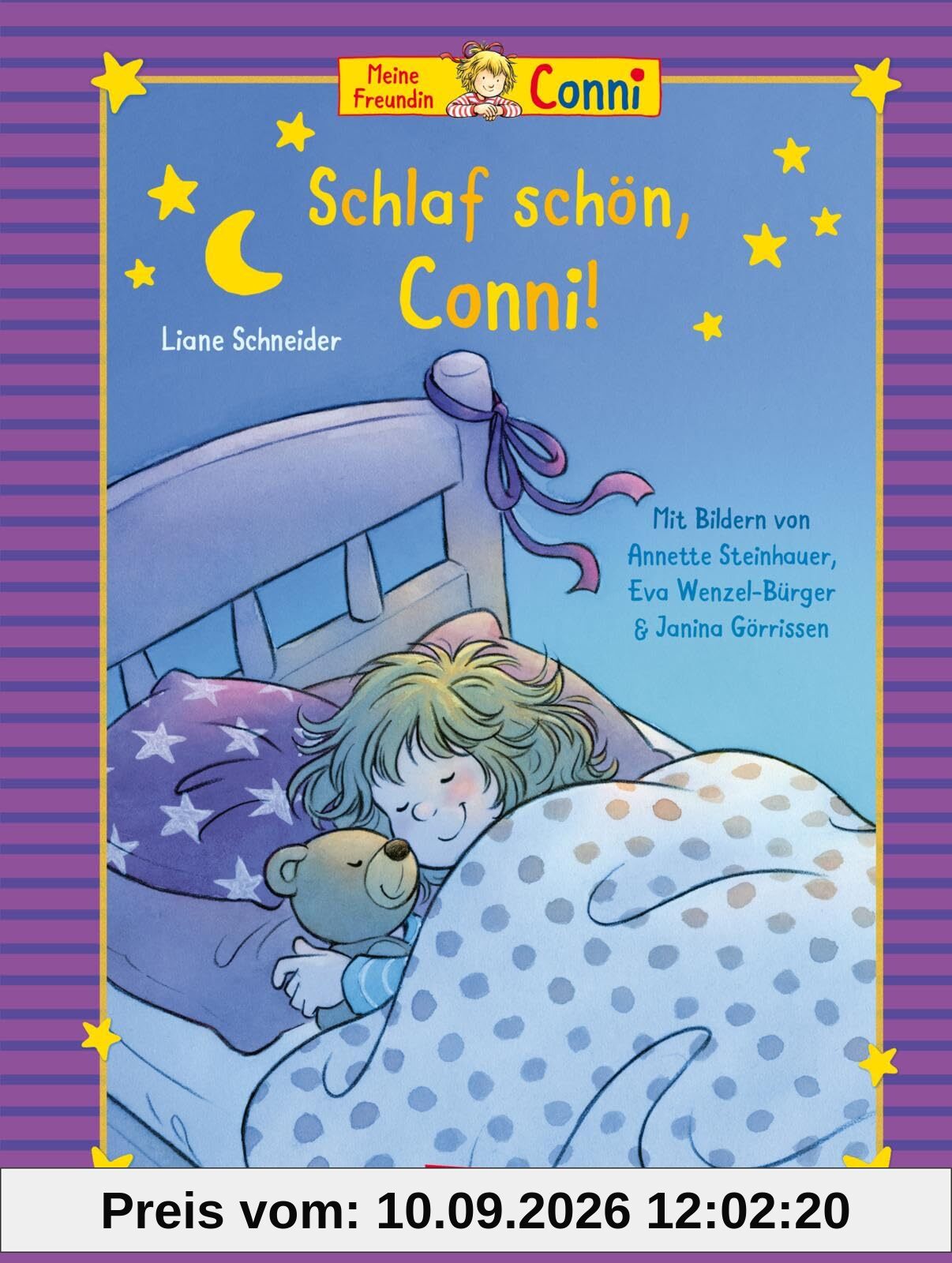 Conni-Bilderbuch-Sammelband: Meine Freundin Conni: Schlaf schön, Conni!: Enthält 2 ungekürzte Bilderbücher & 2 ungekürzte Lesemaus-Geschichten mit ... bei Julia, Conni kann nicht einschlafen