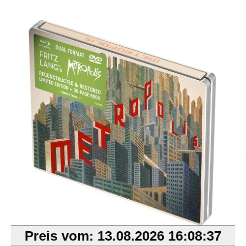 Metropolis [Reconstructed & Restored] (Masters of Cinema) Limited Edition Dual Format Steelbook [Blu-ray & DVD] [UK Import]
