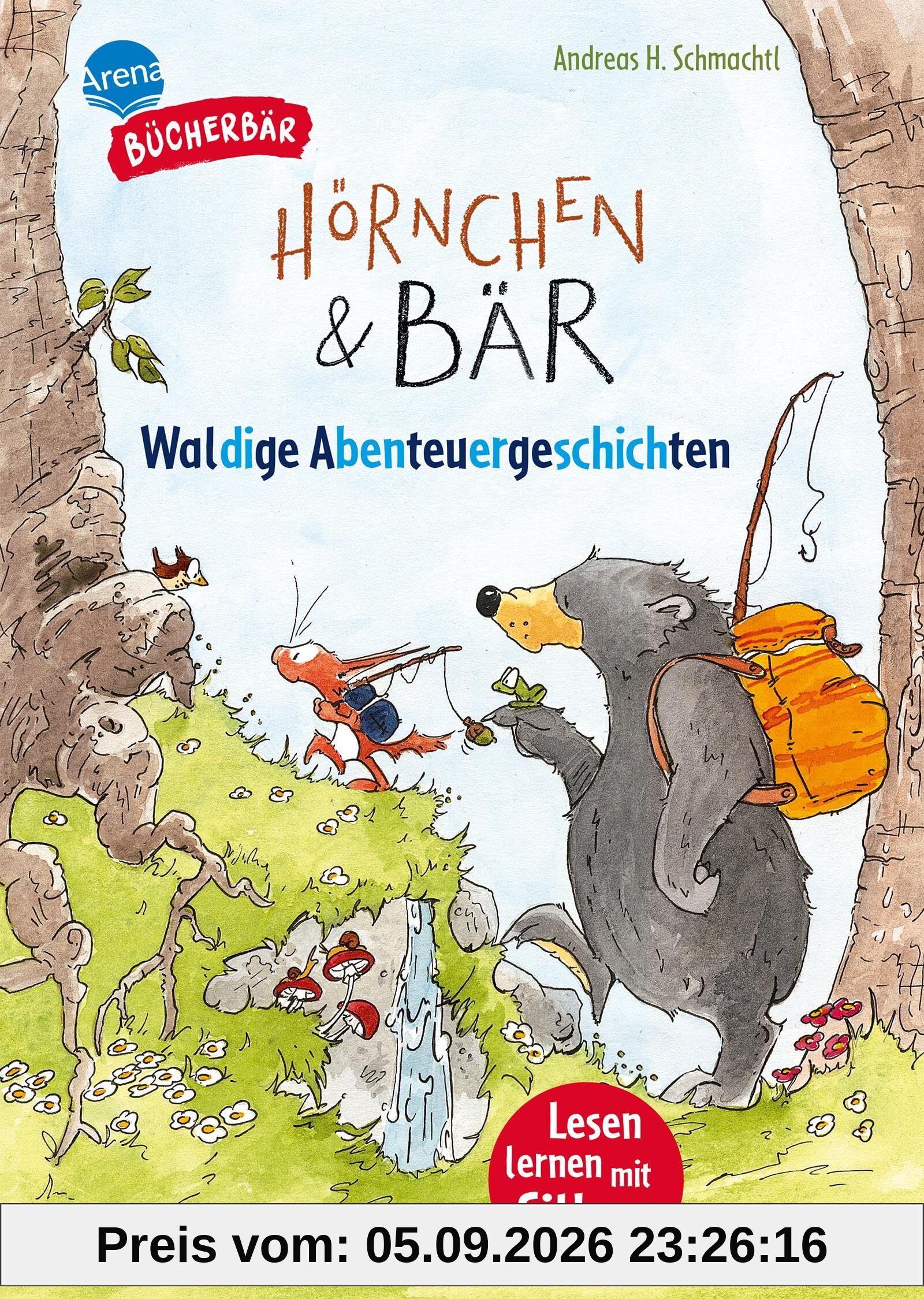 Hörnchen & Bär. Waldige Abenteuergeschichten: Bücherbär: Erstlesebuch; Quirlige Waldabenteuer für die 1. Klasse, mit Silbentrennung zum leichteren ... (Der Bücherbär: Lesen lernen mit Silben)