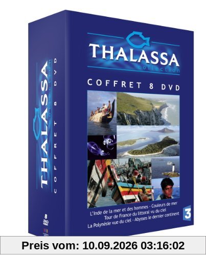 Thalassa Coffret 8 DVD : L'inde de la mer et des hommes / Couleurs de mer / Tour de France du littoral vu du ciel / La Polynésie vue du ciel / Abysses le dernier continent-